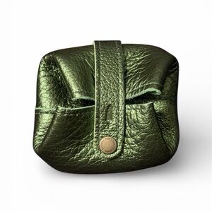 PORTLAND LEATHER Howler Pouch Metallic Greench